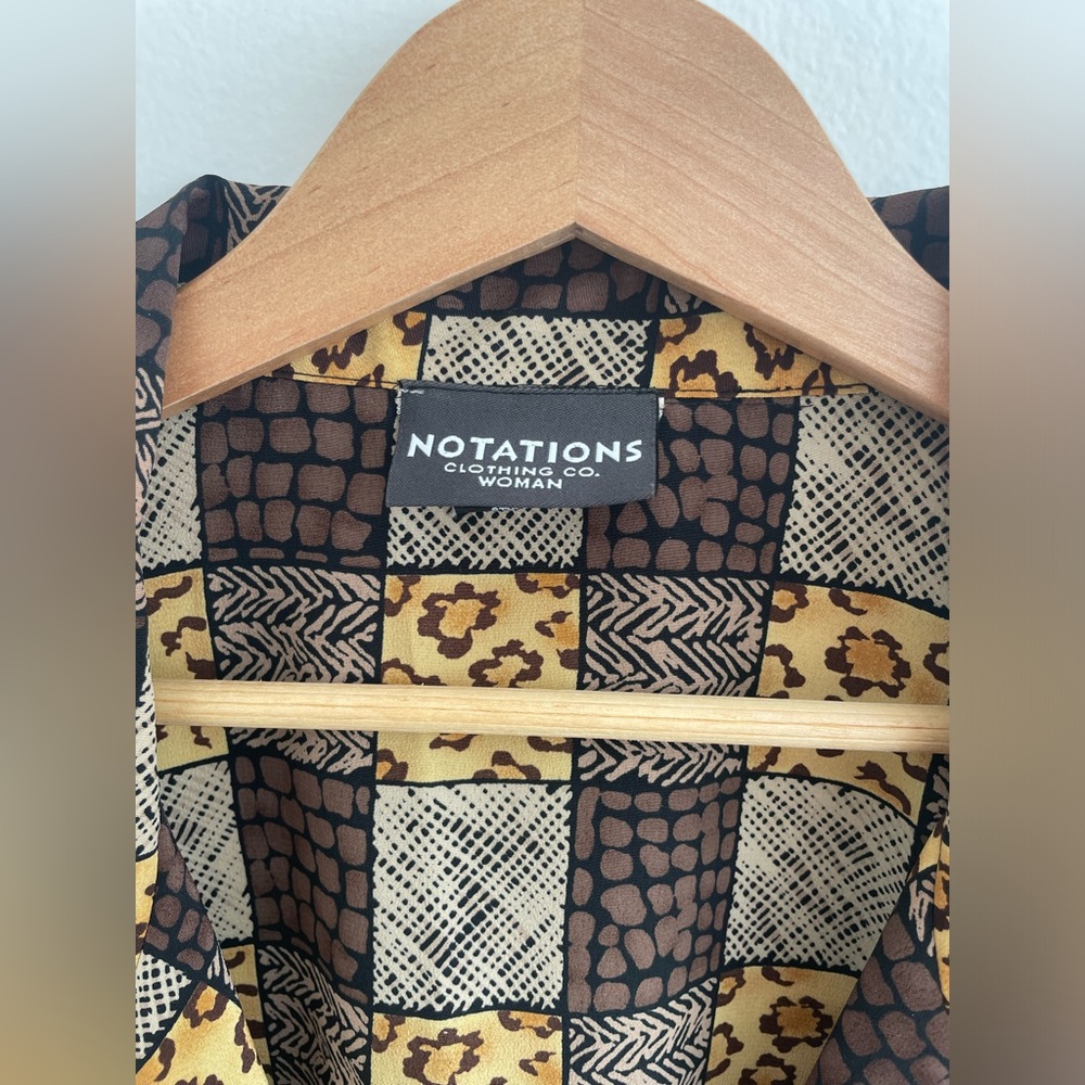 Vintage Notations Abstract Patterned Buttondown - image 5